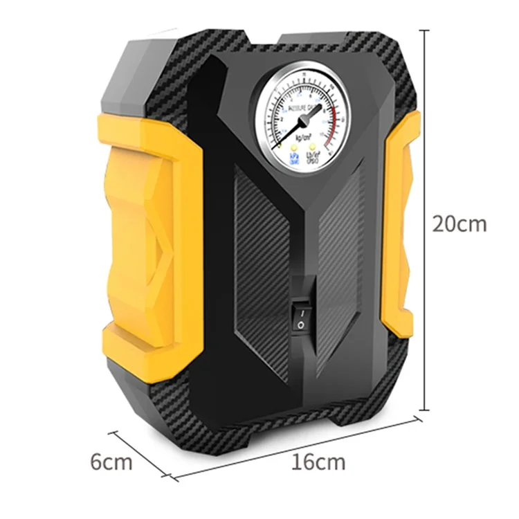 CARSUN c1399 Tire Inflator Portable Car Air Compressor 150PSI Tire Pump with Pressure Gauge and LED Light