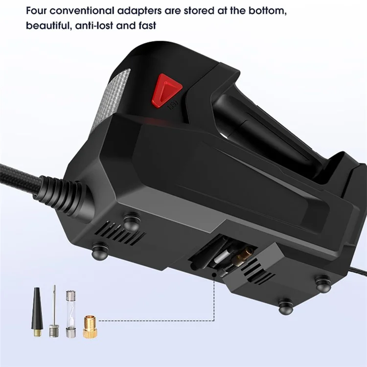 CARSUN c2814 Cordless Car Air Pump Smart Digital Display Auto Tire Air Compressor with LED Light