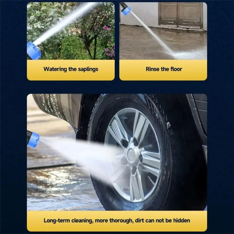 MDHL 8109 Brushless Motor Electric Pressure Washer Car Washing Machine 48VH Car Water Gun with Tool Box - White / EU Plug