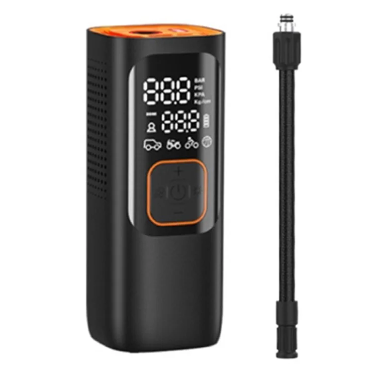 NW01-P Car Tire Inflator Digital Display Portable Cordless Air Inflator (7500mAh Batterie, 12V Zigarettenanzünder)