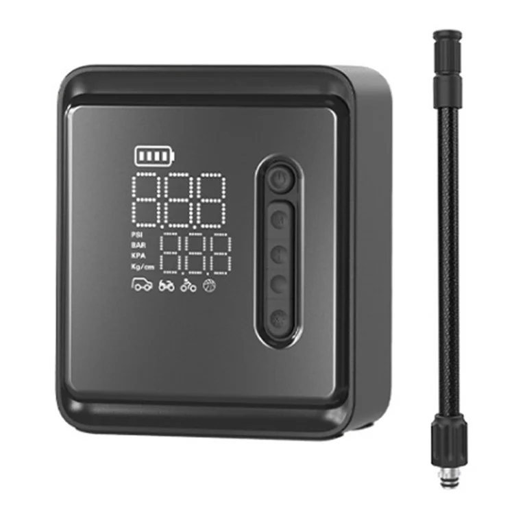 NW05-P Cordless Car Air Pump Inflator Multifunctional Digital Display Tyre Inflator with LED Light