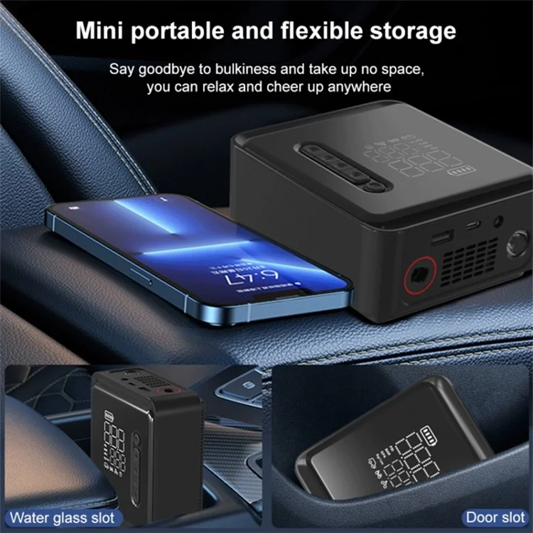 NW05-P Cordless Car Air Pump Inflator Multifunctional Digital Display Tyre Inflator with LED Light