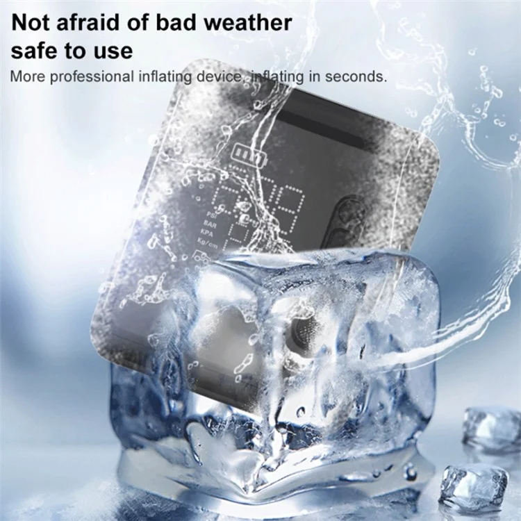 NW05-P Cordless Car Air Pump Inflator Multifunctional Digital Display Tyre Inflator with LED Light