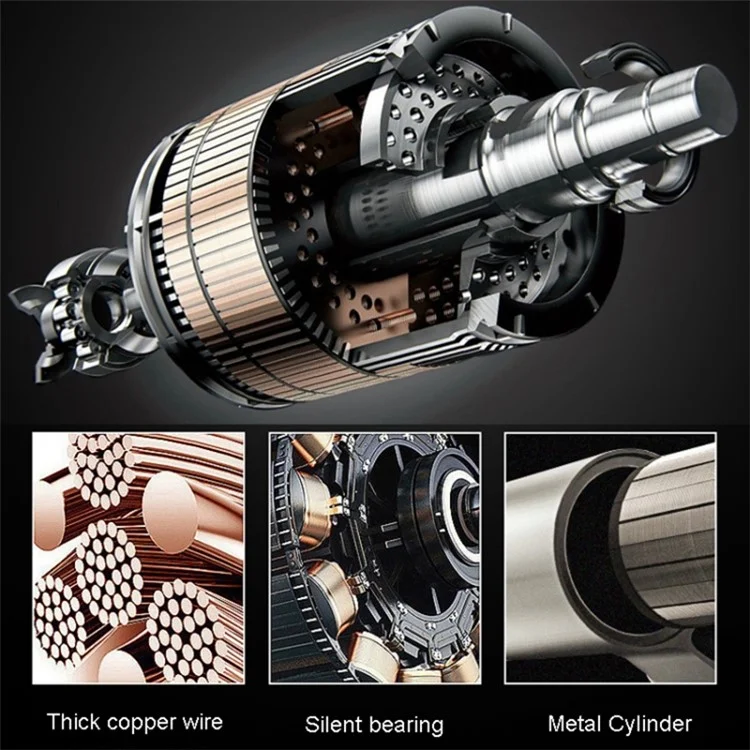 ZY5201 22 Cylinder 12V Car Air Pump Touch Screen Digital Display Tire Inflator with LED Light - Silver
