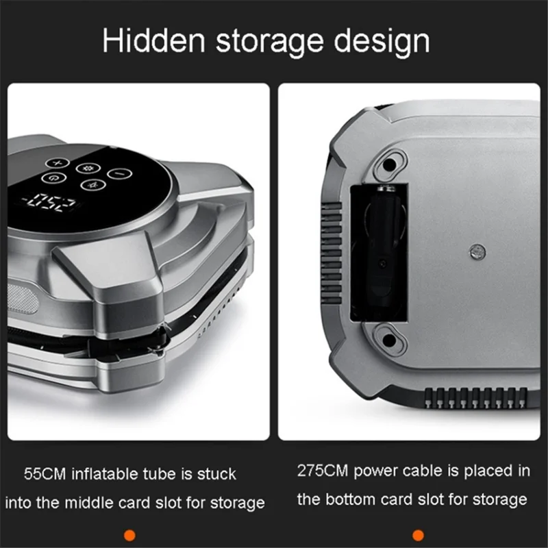 ZY5201 19 Cilindri 12V Compressore Digitale da Auto con Display Touchscreen - Argento