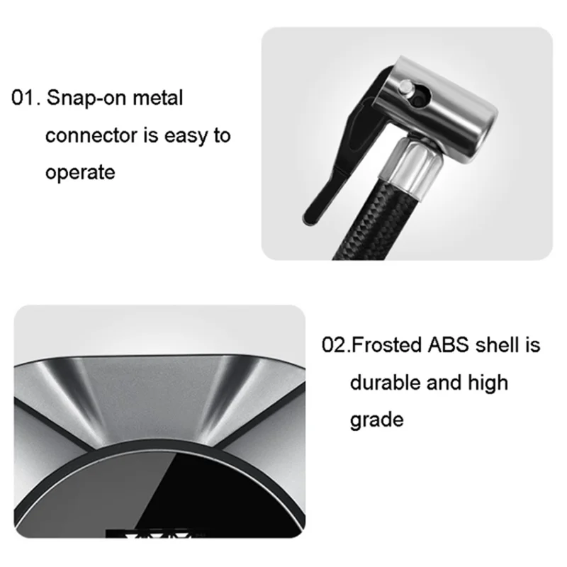 ZY5201 19 Cilindri 12V Compressore Digitale da Auto con Display Touchscreen - Argento