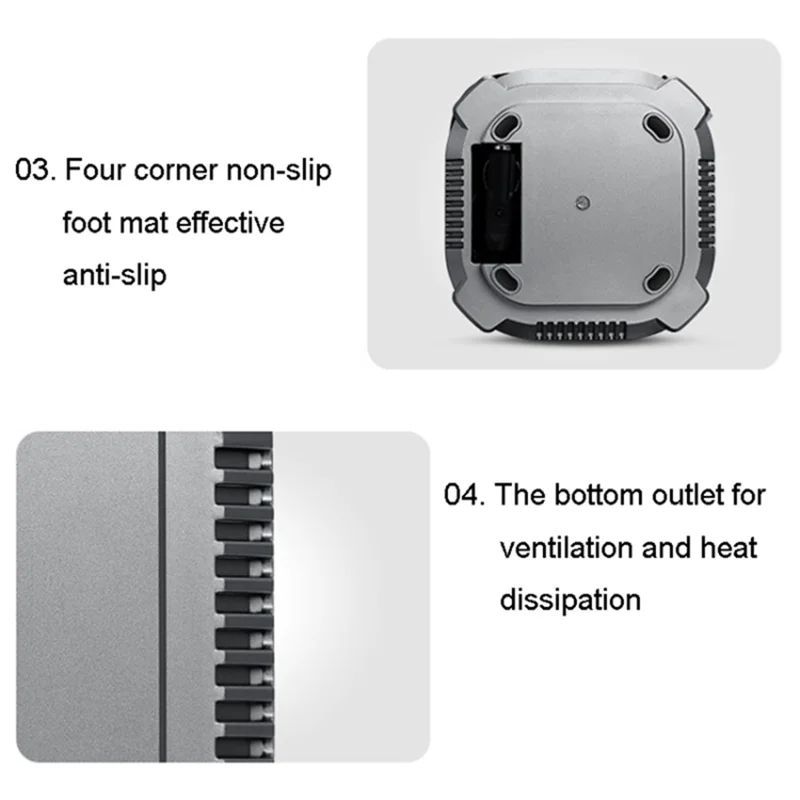 ZY5201 19 Cilindri 12V Compressore Digitale da Auto con Display Touchscreen - Argento