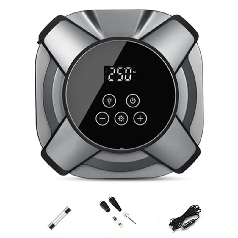 ZY5201 19 Cilindri 12V Compressore Digitale da Auto con Display Touchscreen - Argento