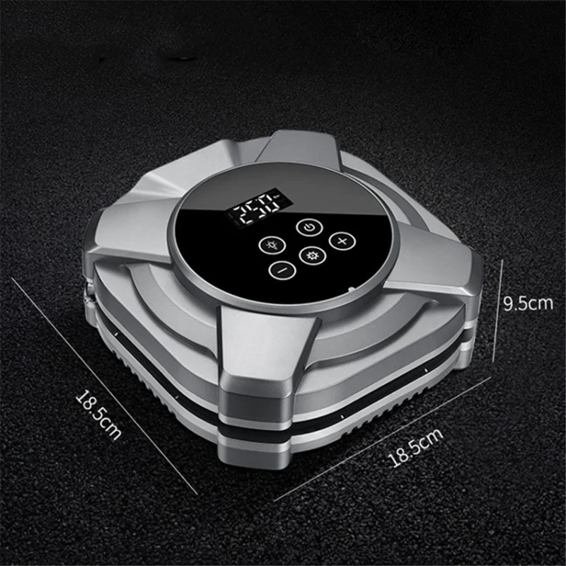 ZY5201 19 Cilindri 12V Compressore Digitale da Auto con Display Touchscreen - Argento