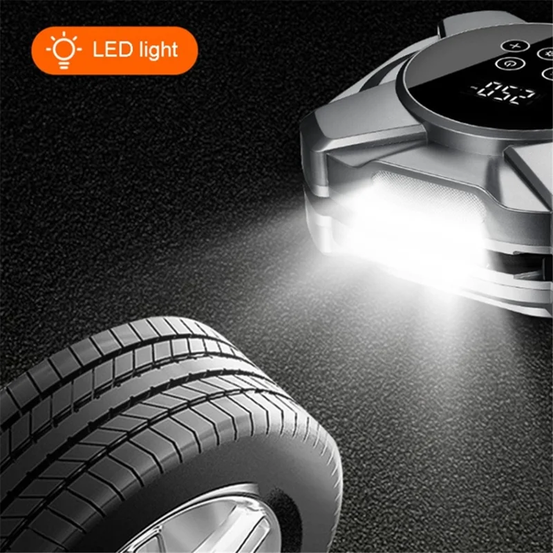 ZY5201 19 Cilindri 12V Compressore Digitale da Auto con Display Touchscreen - Argento