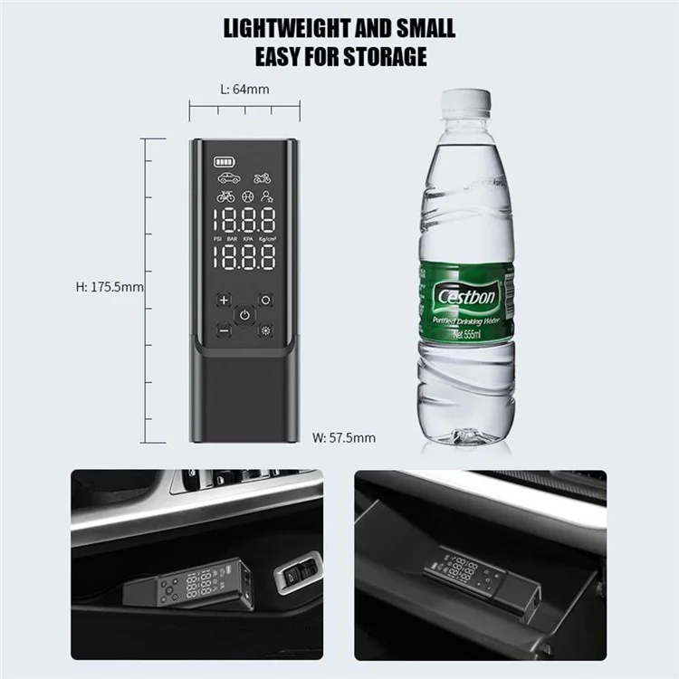 Bulk Purchasing A10-2S Mini Air Compressor with LED Light Portable Tire Inflator Pump for Car Motorcycle Ball