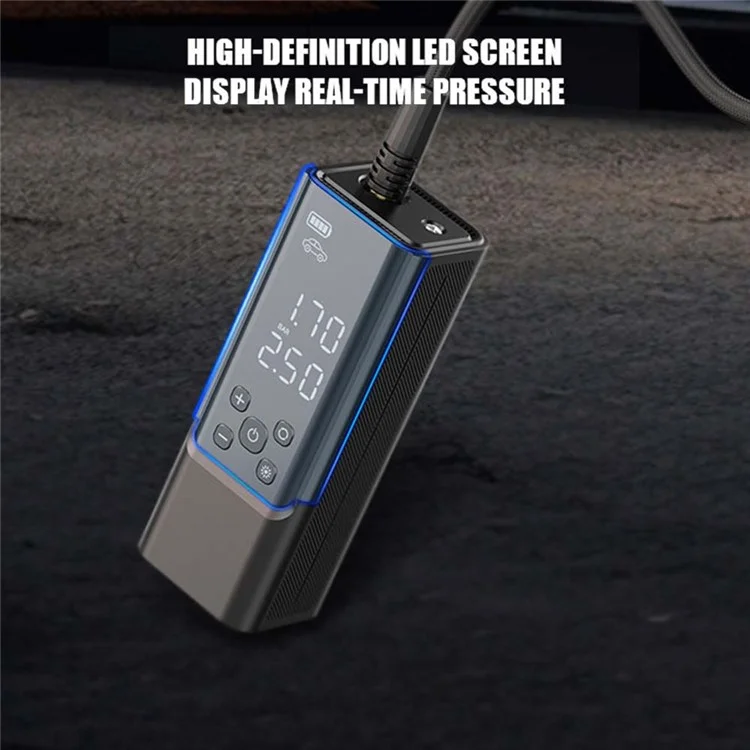 Bulk Purchasing A10-2S Mini Air Compressor with LED Light Portable Tire Inflator Pump for Car Motorcycle Ball