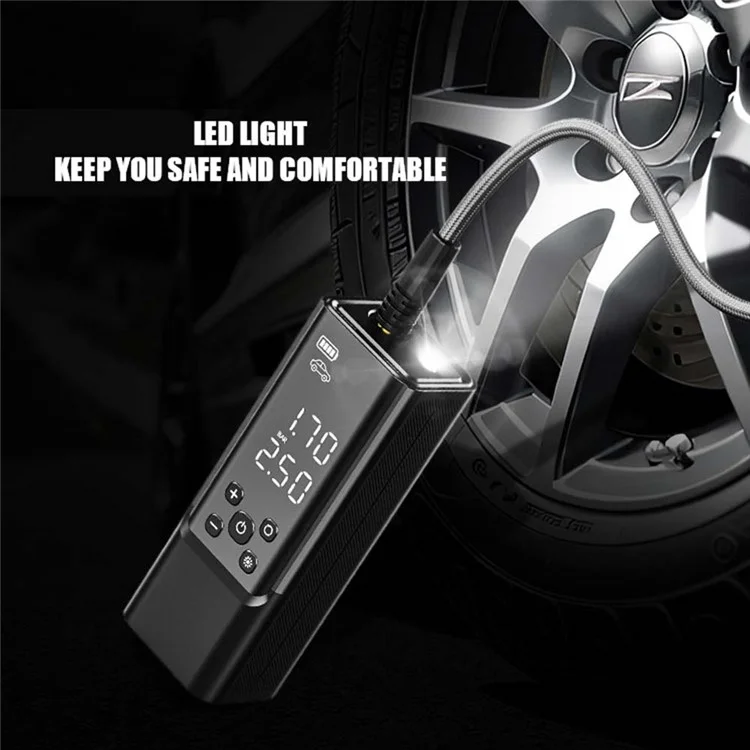 Bulk Purchasing A10-2S Mini Air Compressor with LED Light Portable Tire Inflator Pump for Car Motorcycle Ball