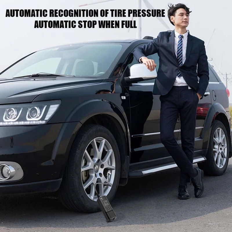 Bulk Purchasing A10-2S Mini Air Compressor with LED Light Portable Tire Inflator Pump for Car Motorcycle Ball