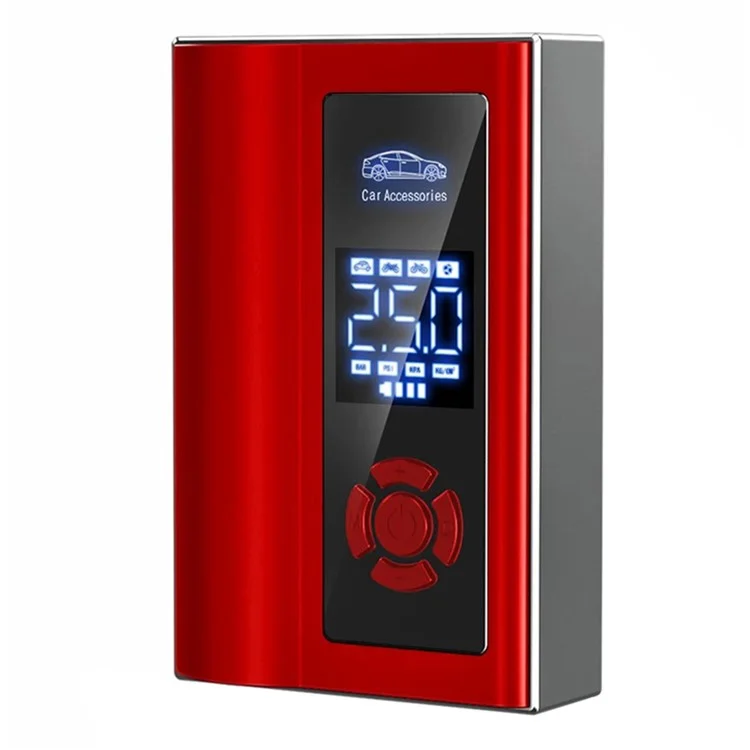 AI8 12V Car Air Pump Emergency Flashlight Power Supply Portable Phone Charger - Red
