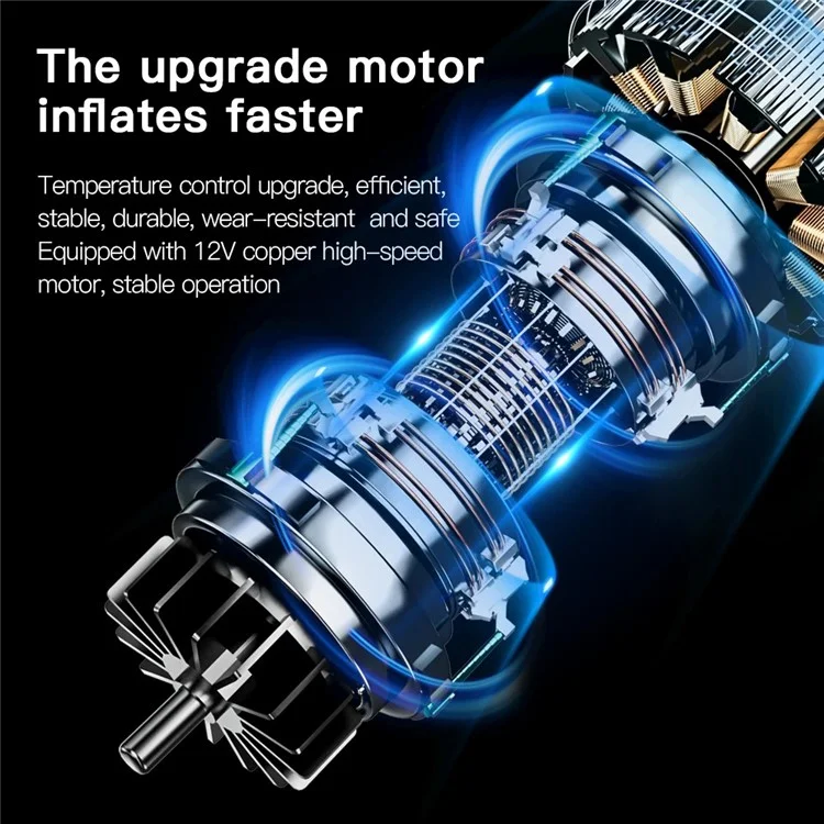 AI8 12V Car Air Pump Emergency Flashlight Power Supply Portable Phone Charger - Red