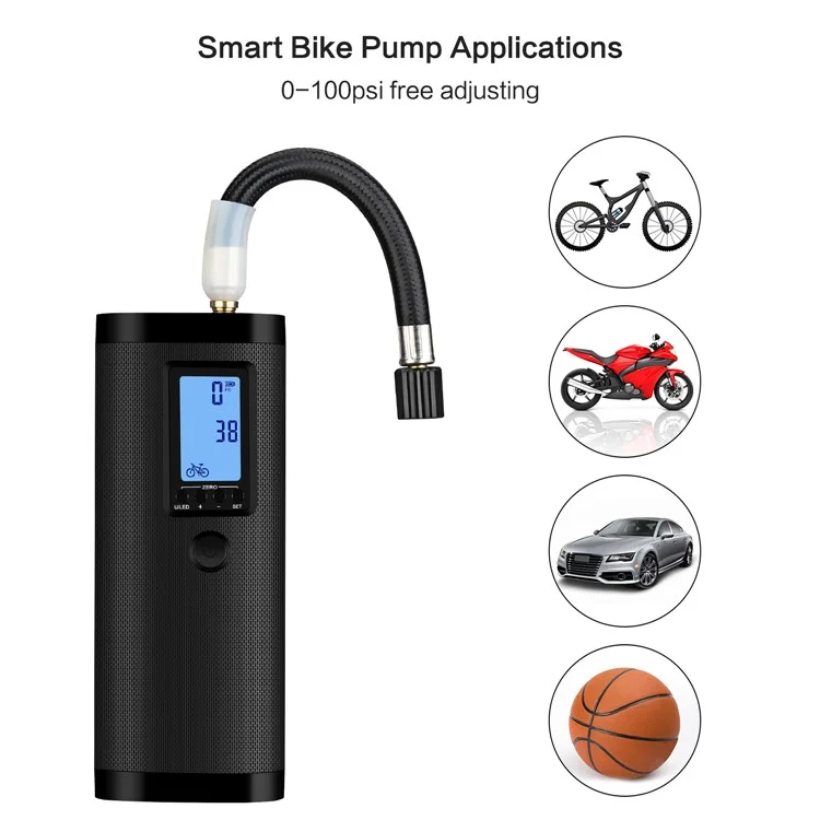 AP2 High Precision Sensor Air Pump Portable Tire Inflator with Power Bank Function