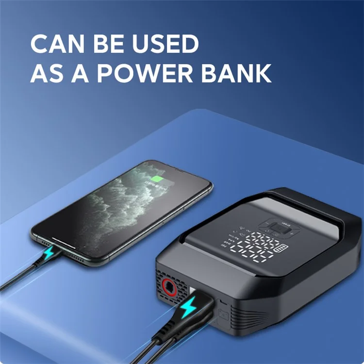 KF03 2-в-1 Мощный аварийный стартер 8000мАч с функцией накачивания, Power Bank 