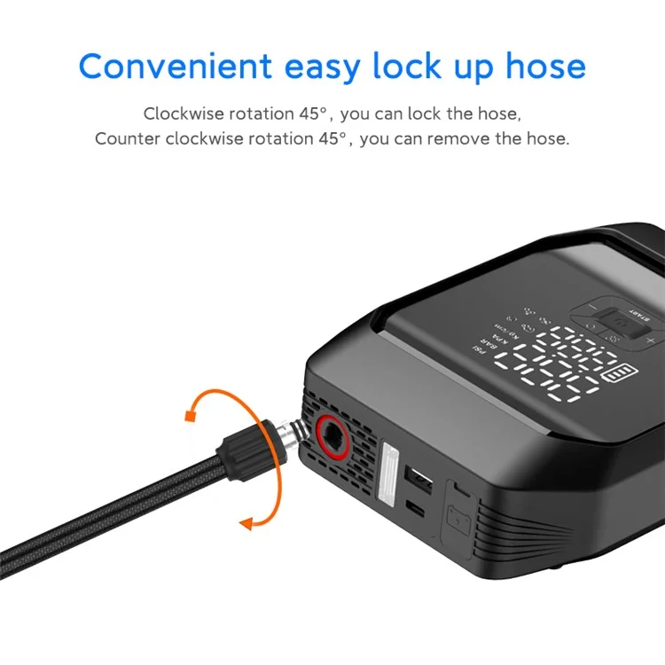 KF03 2-в-1 Мощный аварийный стартер 8000мАч с функцией накачивания, Power Bank 