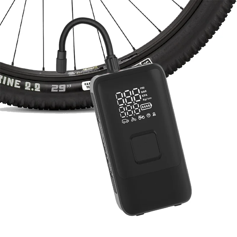 SH03 Portable Smart Air Pump Dual-Cylinder Tire Inflator with Power Bank Function - Orange