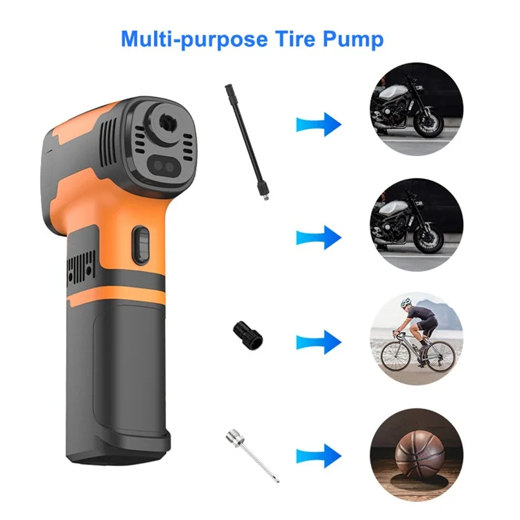 Y06 3-in-1 Multi-function Digital Display Electric Air Pump Detachable Dust Blower