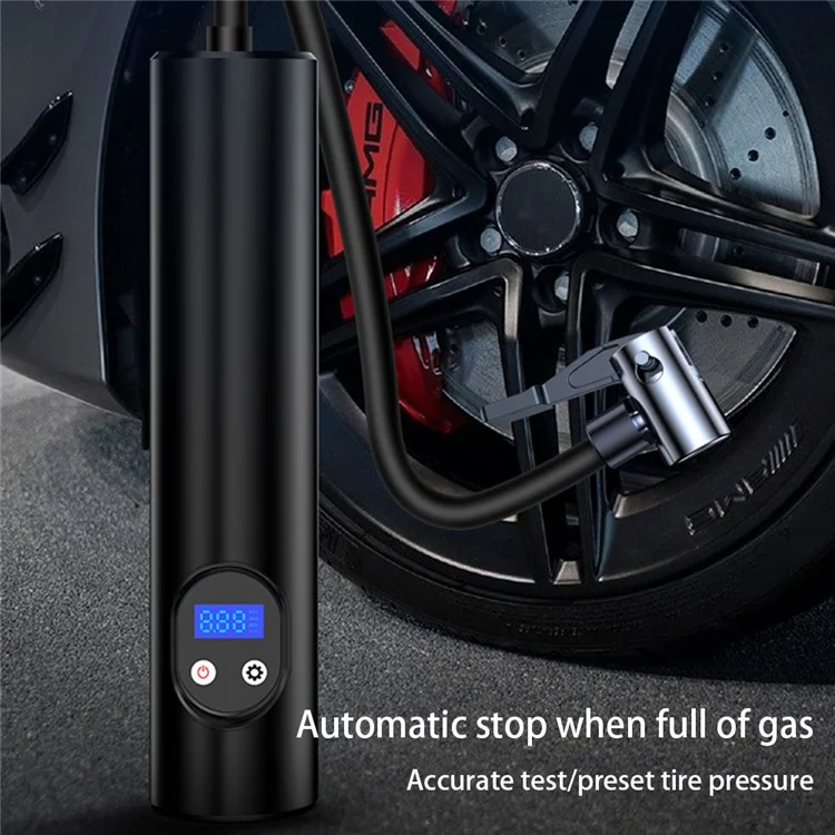 E68 12V Wireless Electric Inflator Car Motorcycle Tire Inflatable Toy Ball Air Pump with Built-in Battery