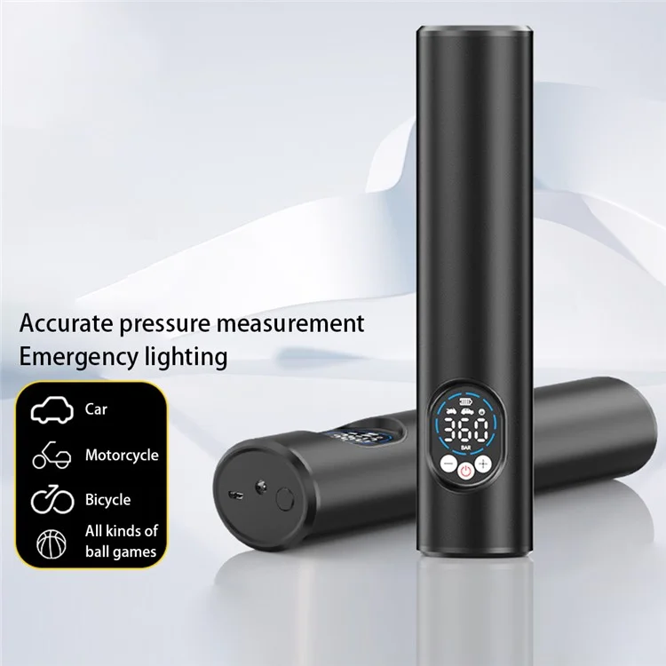 E68-1 12V Portable Wireless Electric Inflator Car Motorcycle Tire Ball Air Pump with Built-in Battery