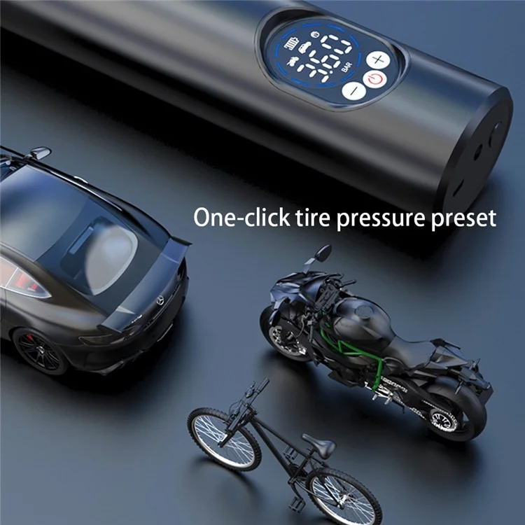 E68-1 12V Portable Wireless Electric Inflator Car Motorcycle Tire Ball Air Pump with Built-in Battery