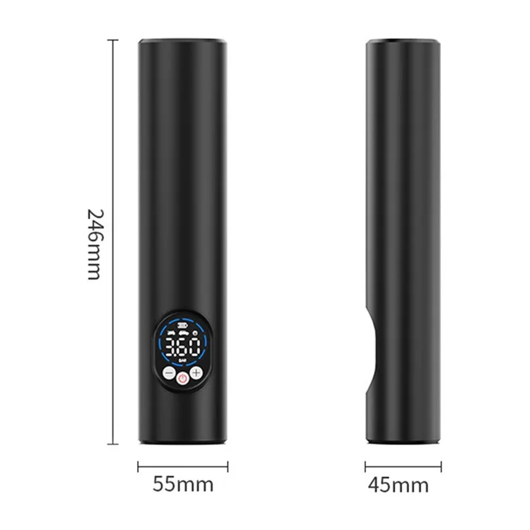 E68-1 12V Portable Wireless Electric Inflator Car Motorcycle Tire Ball Air Pump with Built-in Battery