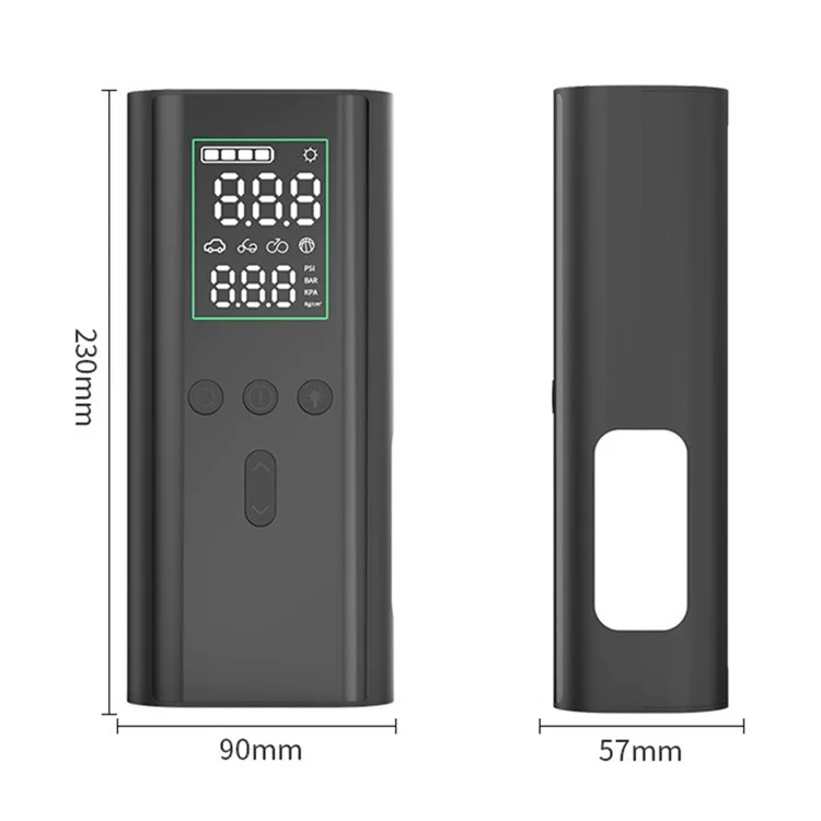 T8 2-in-1 Wireless Air Pump Car Emergency Starter Jump Starter Power Supply, Ordinary Clip