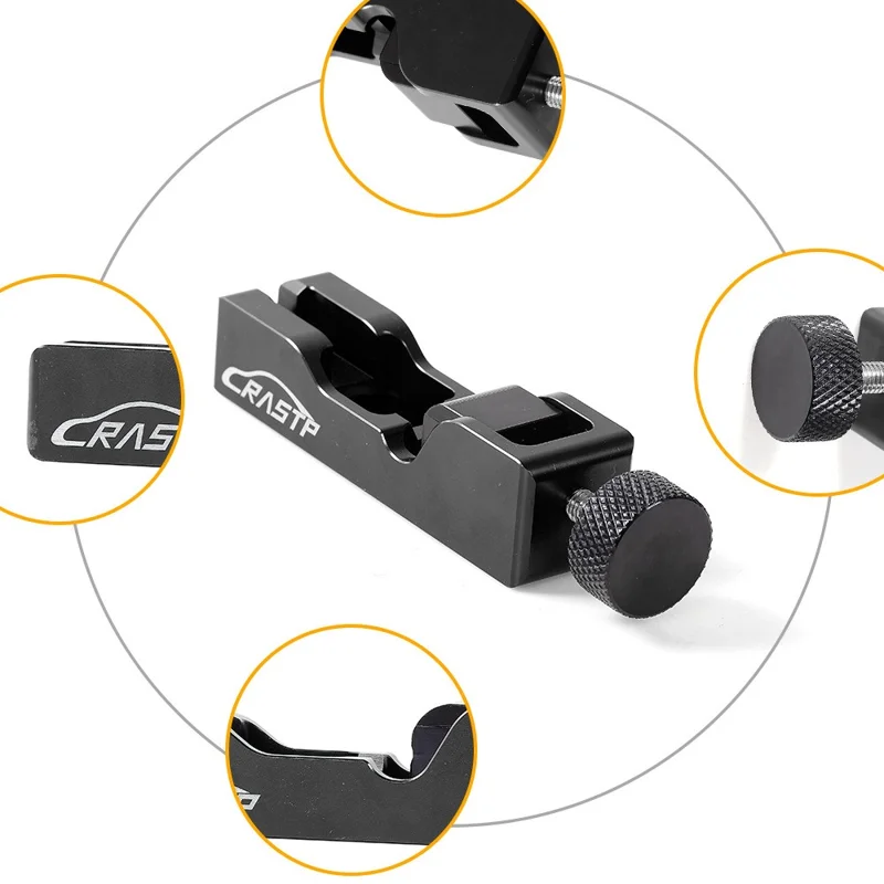 RASTP BTD023 Car Universal Spark Plug Gap Adjustment Tool with Feeler Gauge - Red