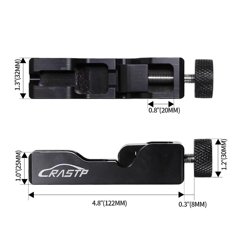 RASTP BTD023 Car Universal Spark Plug Gap Adjustment Tool with Feeler Gauge - Red