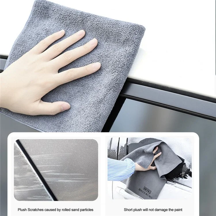 SUITU ST-9000-5A 30x40CM Soft Coral Fleece + Suede Reinigungstuch Super saugfähiges Handtuch für Auto, Zuhause
