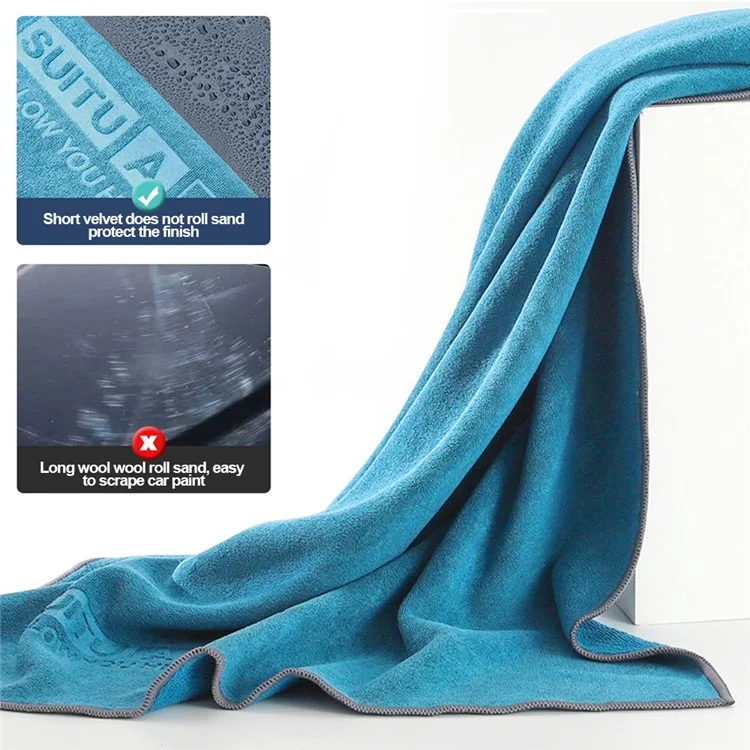 SUITU ST-9002-4F 60x180CM Pano de Limpeza de Microfibra Ultrassorvo de Água para Lavagem de Vidros de Carro