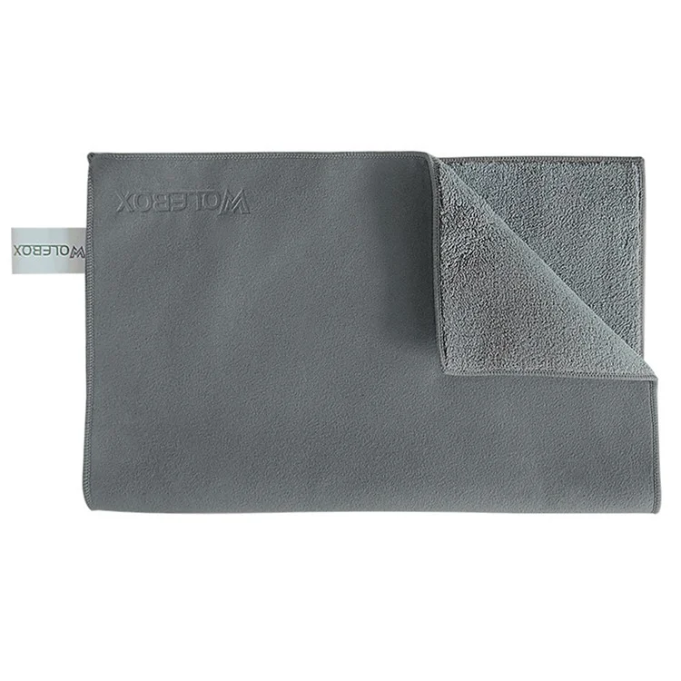 WOLFBOX Coral Fleece + Suede Cleaning Cloth Car Cleaner Towel SUV Wash Wipes 30x40CM - Gris