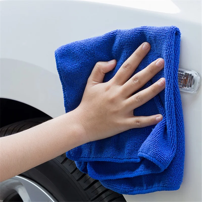 LWMB-004A 30Pcs 30x30cm Super Water Absorption Microfiber Car Washing Towel Kitchen Home Cleaning Cloth - Pink