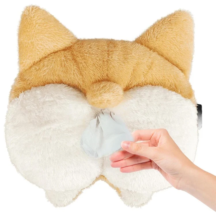 Plüsch Corgi Butt Lustige Auto Tissue Box Kreative Süße Auto -tissue -halter Innenausstattung