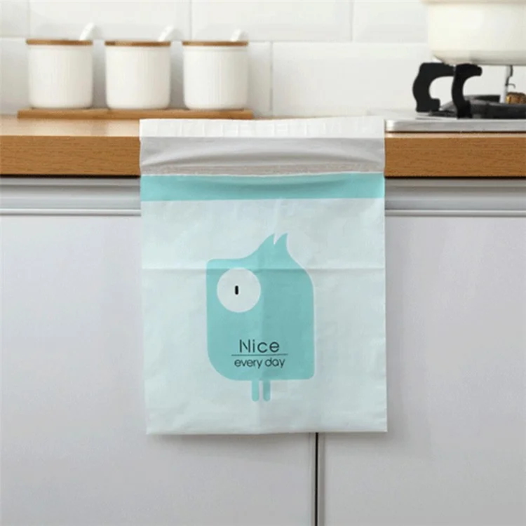 15Pcs / Pack Sealable Portable Car Trash Bag Easy Stick-On Disposable Car Garbage Bag Leak-Proof Vomit Bag Kitchen Storage Bag Suitable for Cars, Offices, Kitchens, Travel - Yellow