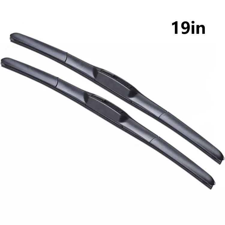 2Pcs Universal Three-Stage Car Wiper Blade ABS+Rubber Noiseless Vehicle Wiper Blade - 19-inch