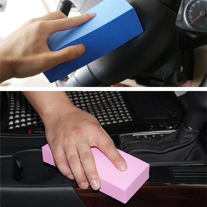 BY-461 Water-Absorbent PVA Cleaning Tool Soft Block Rectangle Cleaner for Car Washing and Cleaning - Yellow
