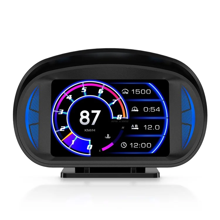 P2 OBD LCD Exibir Dispositivo de Direção Inteligente + Ferramentas de Diagnóstico + Medidor de Inclinação Para Veículos de Carros