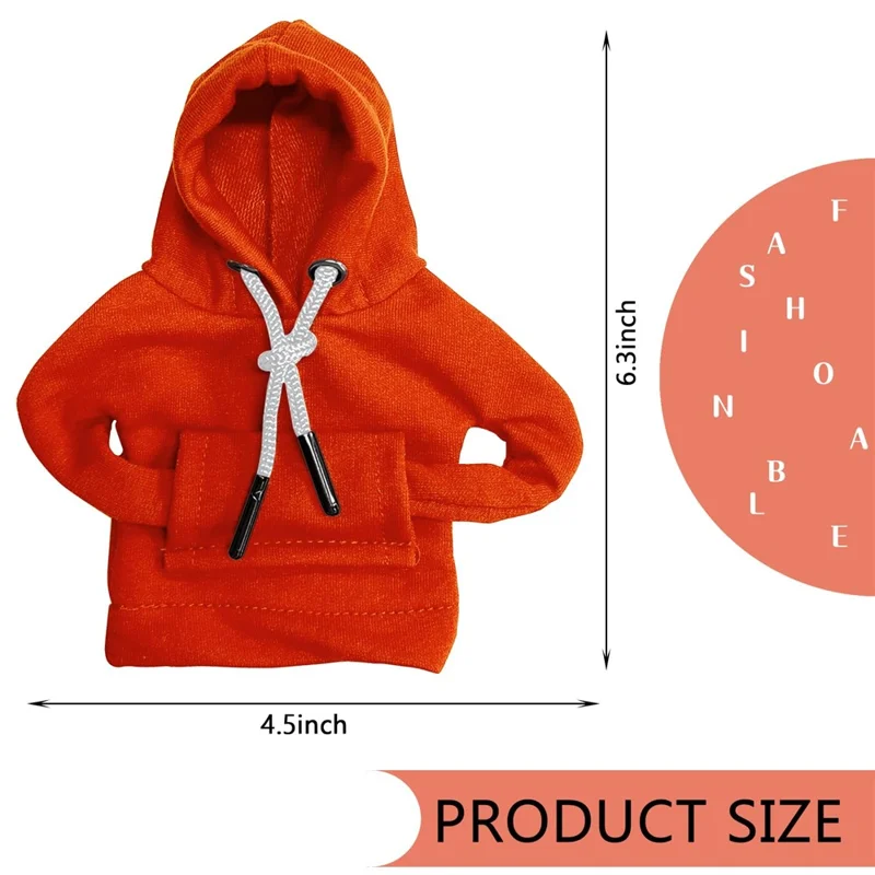 Creative Hoodie Design Car Shift Knob Cover Gear Shift Lever Decoration - Orange