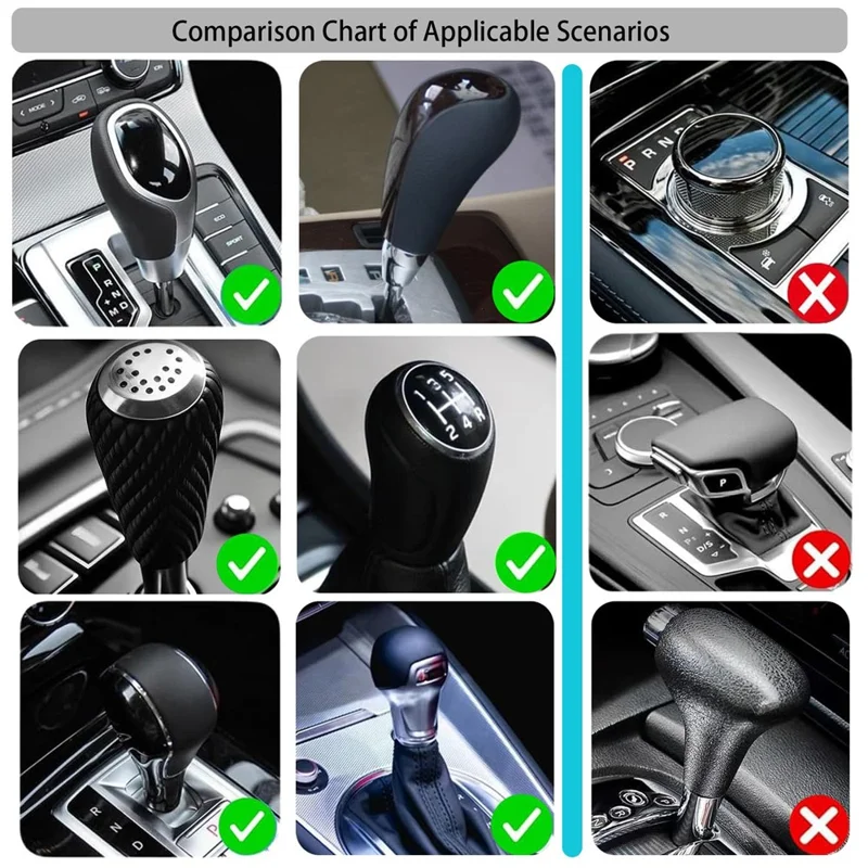 Capa de Cobertura para Shift Knob e Alavanca de Câmbio do Carro - Desenho Criativo em Moletom - Vermelho