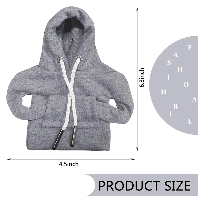 Creative Hoodie Design Car Shift Knob Cover Gear Shift Lever Decoration - Grey