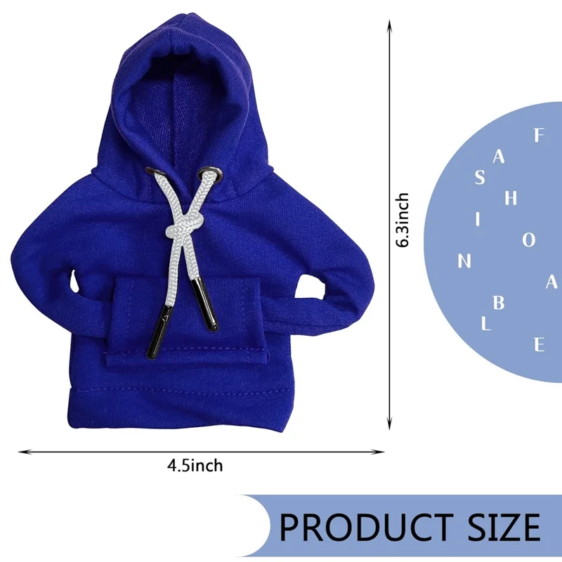 Kreative Hoodie-Design Autokupplung Schaltknaufabdeckung Gangschaltmanschette Dekoration - Blau