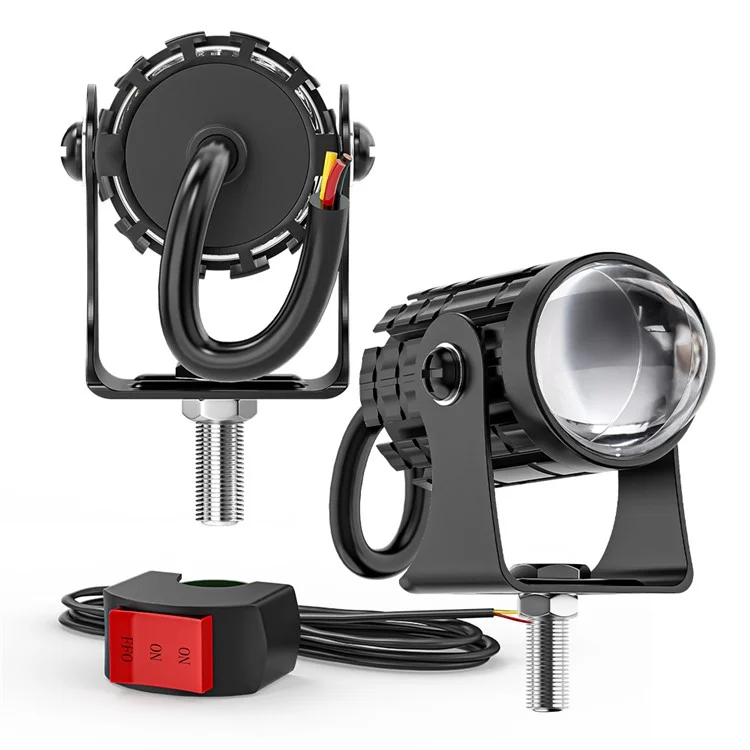 2 Pezzi Fari a LED Impermeabili IP67 per Moto Super Luminosi per ATV Motorbike