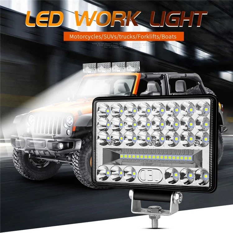 144 Вт 48-светодиодный автомобильный грузовик вилочный погрузчик Driving Work Light Waterproof 5-дюймовый Engineering Vehicle Spot Flood Light