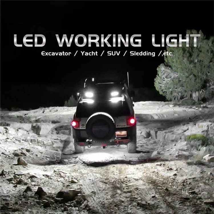 COB 9W Супер яркий автомобильный DRL-фонарь внедорожника, экскаватора, дневные ходовые огни
