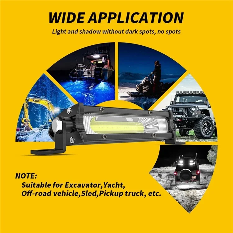 COB 9W Супер яркий автомобильный DRL-фонарь внедорожника, экскаватора, дневные ходовые огни