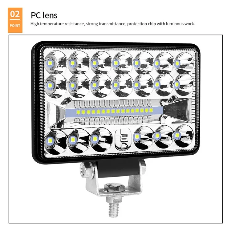 4-Zoll-36LED-Autoscheinwerfer für SUVs, Geländewagen, 108W Scheinwerfer, wasserdicht, Fahrzeuganfahrscheinwerfer